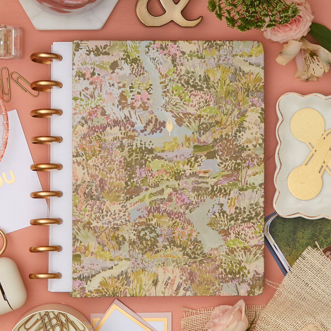 beautiful floral garden hardcover in 7x9 size on this inkwellpress discbound system