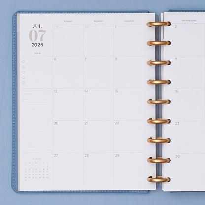2025-26 Monthly Planner Bundle - Onyx Black Cover - Silver Discs