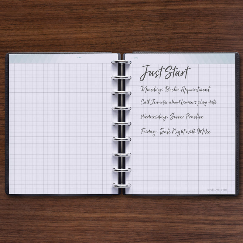 inkWELL Press Gridded Notes for Journaling and Scheduling 