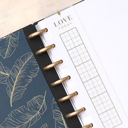 Flexible snap-on bookmark or page marker for your inkwell press planner with quote &quot;Love Today&quot;