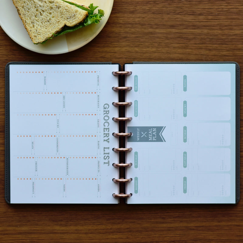 360 Disc Planner with Meal Planning and Grocery List Inserts
